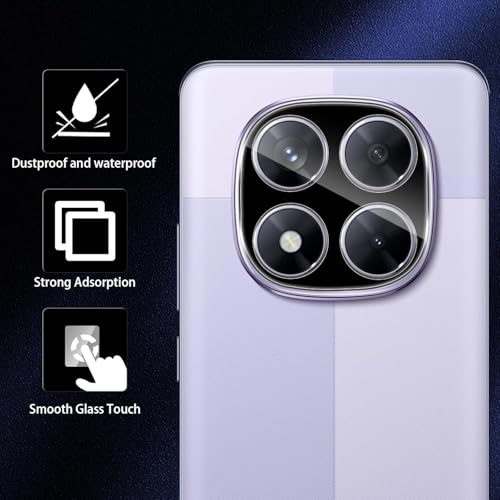 Image of Xmon Back Camera Lens Protector for Redmi Note 14 Pro 5G (1 Pack) Premium Camera Glass Protector Guard, Anti-Scratch, Ultra-Clear, Easy Installation