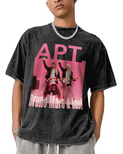 Amazon.com: Men's T-Shirt Bruno Music Mars & Rose Pop APT Album