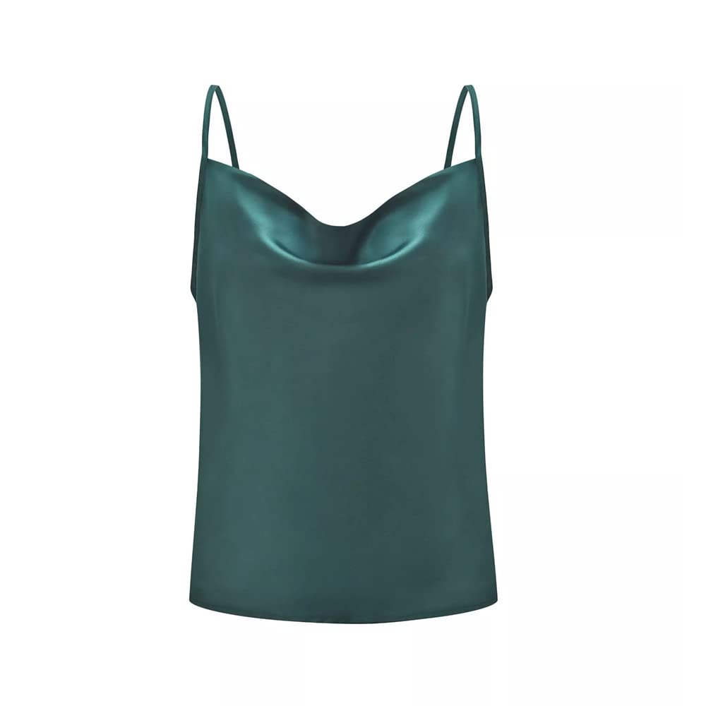 KBRPEY Camiseta Sin Mangas con Tirantes Finos Ajustables con Camisola Sólida Básica para Mujer Camiseta Básica de Tirantes, Camisola, Camiseta de Tirantes