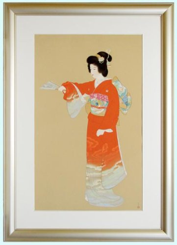 Amazon | ◇上村松園◇【序の舞】◇シルクスクリーン版画◇特別額装