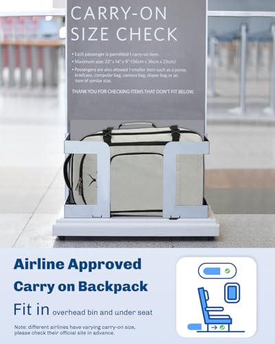 Image of Hynes Eagle Travel Backpack 40L Flight Approved Carry on Backpack Men Large Cabin Weekender Laptop Backpack Women 15.6 inches
