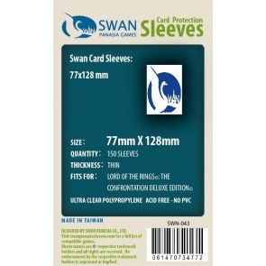 Amazon.com: Swan Card Sleeves (77x128mm) - 100 Pack, Thin Sleeves - Lord of the Rings:The Confrontation : Toys & Games Amazon.com: Swan Card Sleeves (77x128mm) - 100 Pack, Thin Sleeves - Lord of the Rings:The Confrontation : Toys & Games