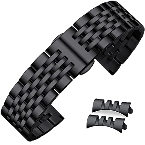 Niziruoup Stainless Steel Watch Bands 22mm 21mm 20mm 19mm 18mm 16mm Men Women Metal Strap Watch Band Bracelet Smartwatch Replacement Band fit Most Traditional Watches
