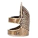Produktbild Shenykan Metall Fingerschutz Antik Fingerhut Ring Handarbeit Nadel Nadel Fingerhut Nadeln Handwerk Haushalt DIY Nähen Zubehör - Gold - M.