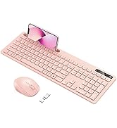 Amazon.com: Wireless Keyboard and Mouse for MacBook, Vivefox Pink