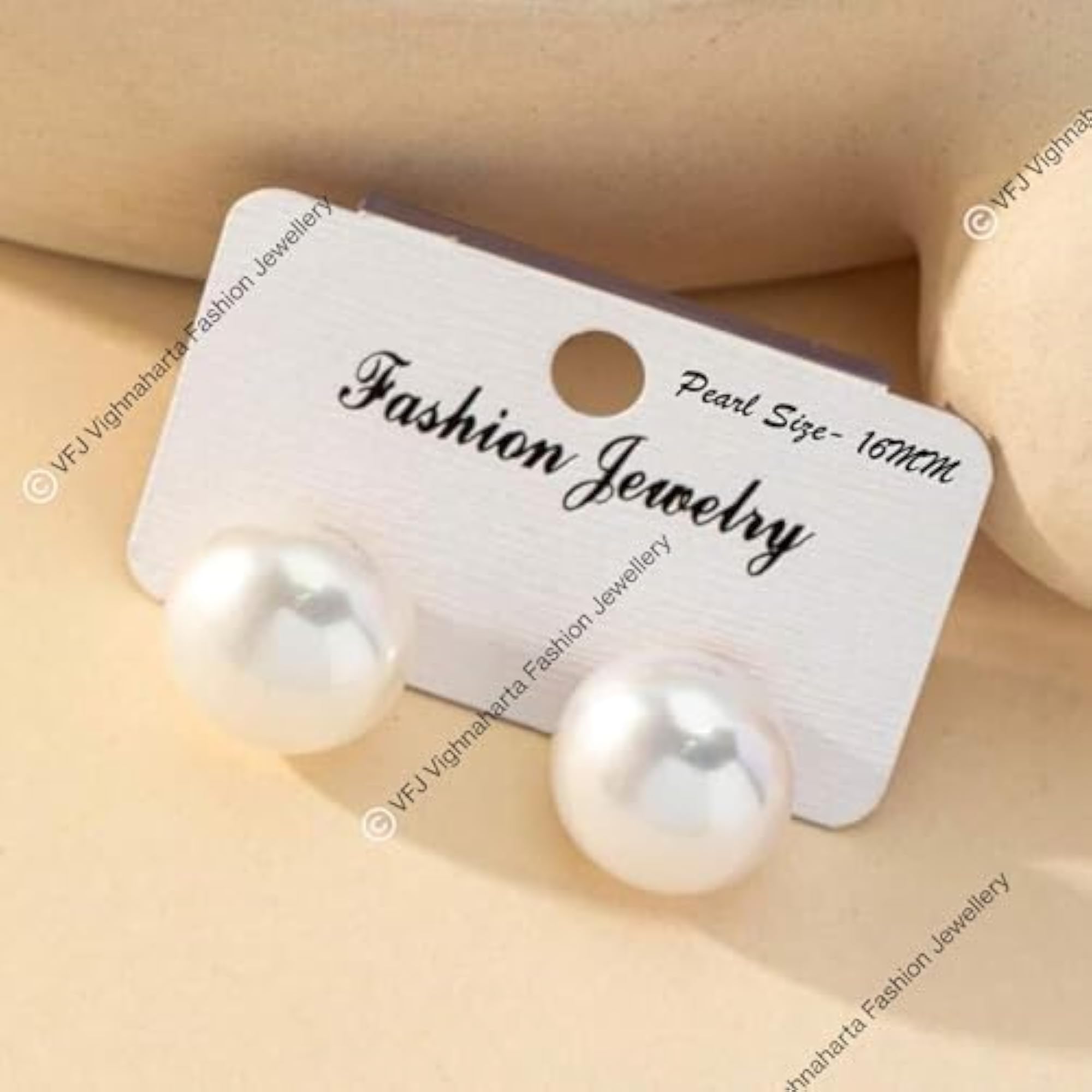 Twinkling Pearls Stud Earrings for Girls, Elegant Design