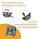 Ferplast Hundebox Voyager Trolley, Transportbox Katze, Hundetasche, ausziehbarer Griff, verstellbare Gurte, breite Öffnung, abnehmbare Räder, max. 15 kg, 46 x 26 x 48H cm, Grau