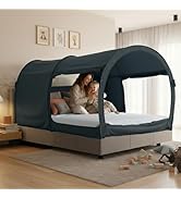 Leedor ベッドテント 190x137cm 室内テント Amazon｜Leedor ベッドテント190x99cm ドリームテント ワンタッチ