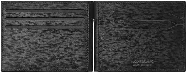 Miniatura 6 de MONTBLANC Meisterstuck 4810 - Cartera de 6 tarjetas de piel negra con clip para dinero, Negro -