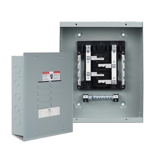 THQL Circuit BreakerPanels 8-Space 125A Circuit Breaker Distribution Box 120V/240V Circuit Breaker Electrical Enclosure Indoor Main Lug Load Center
