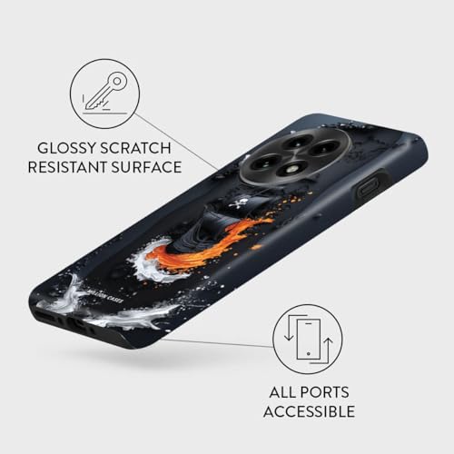 Image of MILLION CASES Back Cover Case for OnePlus 12 Scratch Resistant Anti-Slip Polycarbonate Shockproof Protective Durable Blaze Raider Crystal Case for Men & Boys