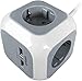 Produktbild ORNO AE-13144(GS) Steckdosenleiste Würfel Schuko, 2xUSB-Ladegerät, 1,4 m H05VV-F 3x1,5 mm2 (Grauweiß)