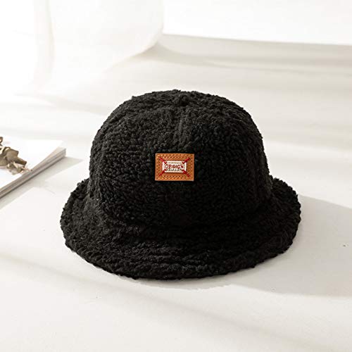 Bonnet tricoté chapeau femelle automne et hiver de pêcheur rétro bassin chaud en agneau