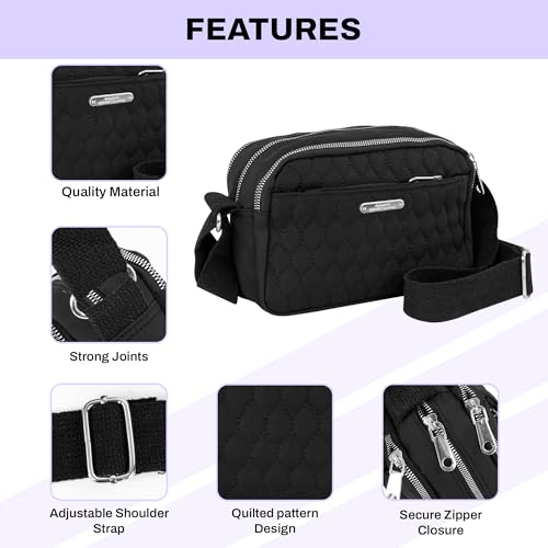 Image of Storite Women Sling Bag Crossbody Purse | Stylish PU Leather Mini Shoulder Bag for Ladies | Compact Travel Side Bag with Zipper | Daily Use Handbag