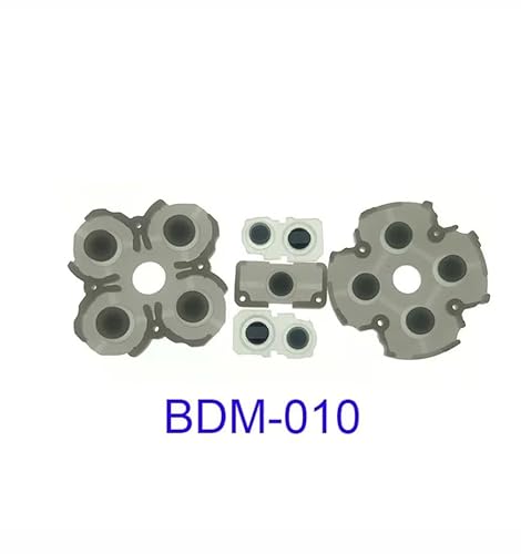 ps5 導電性ゴム 修理 交換 部品 パーツ コントローラー ボタン ゴムセット 修理 交換 部品 互換品 【Scarlet】 (V1 BDM-010)