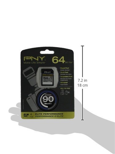 Pny Elite Performance 64Gb High Speed Sdxc Class 10 Uhs-I, U1 Up To 90Mb/Sec Flash Card - P-Sdx64U1H-Ge #TOP5