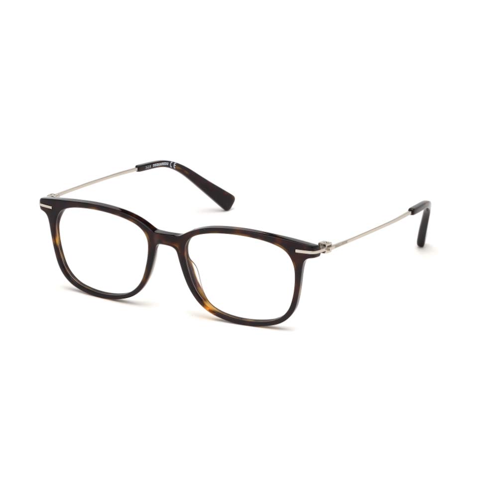 DSQUARED2 Eyeglasses DQ5285 052 53-17-145 Dark Havana Unisex, Dark Havana, 53
