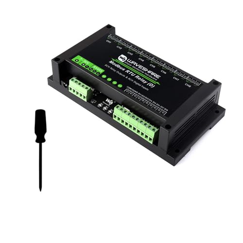 Modulo di relay industriale Modbus RTU a 8 canali con comunicazione RS485 input digitali e protezione isolata. Alta reliabilità sicurezza e rapida per controllo