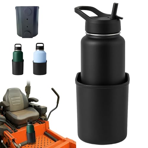 Magnetic Cup Holder Heavy Duty for 46oz & 64oz Bottles, Upgraded Magnetic Bottle Mounts with Dual Magnets 13lbs Force, Big Magnetic Bottle Holder for Tractor RV Truck Lawn Mower Boat (46oz-4.25