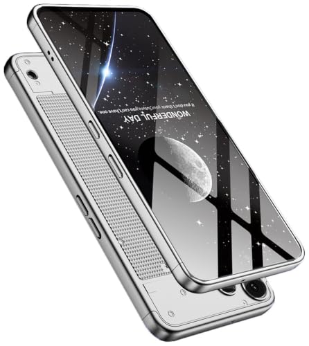 Image of Kapa Double Dip Full 360 Protection Back Case Cover for Nothing Phone 3A LITE (Silver)