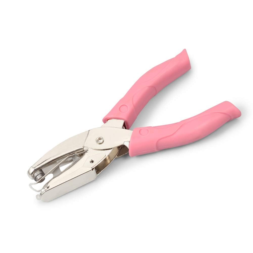 2 Pcs Single, 1/4" Paper Punches with Soft Grip Handles - Image 2