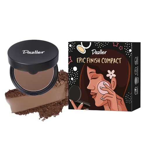 Dazller Epic Finish Compact Powder, Natural Matte, Buildable, Oil Control, With Vitamin E, For all Skin Types (Contour) – 12g