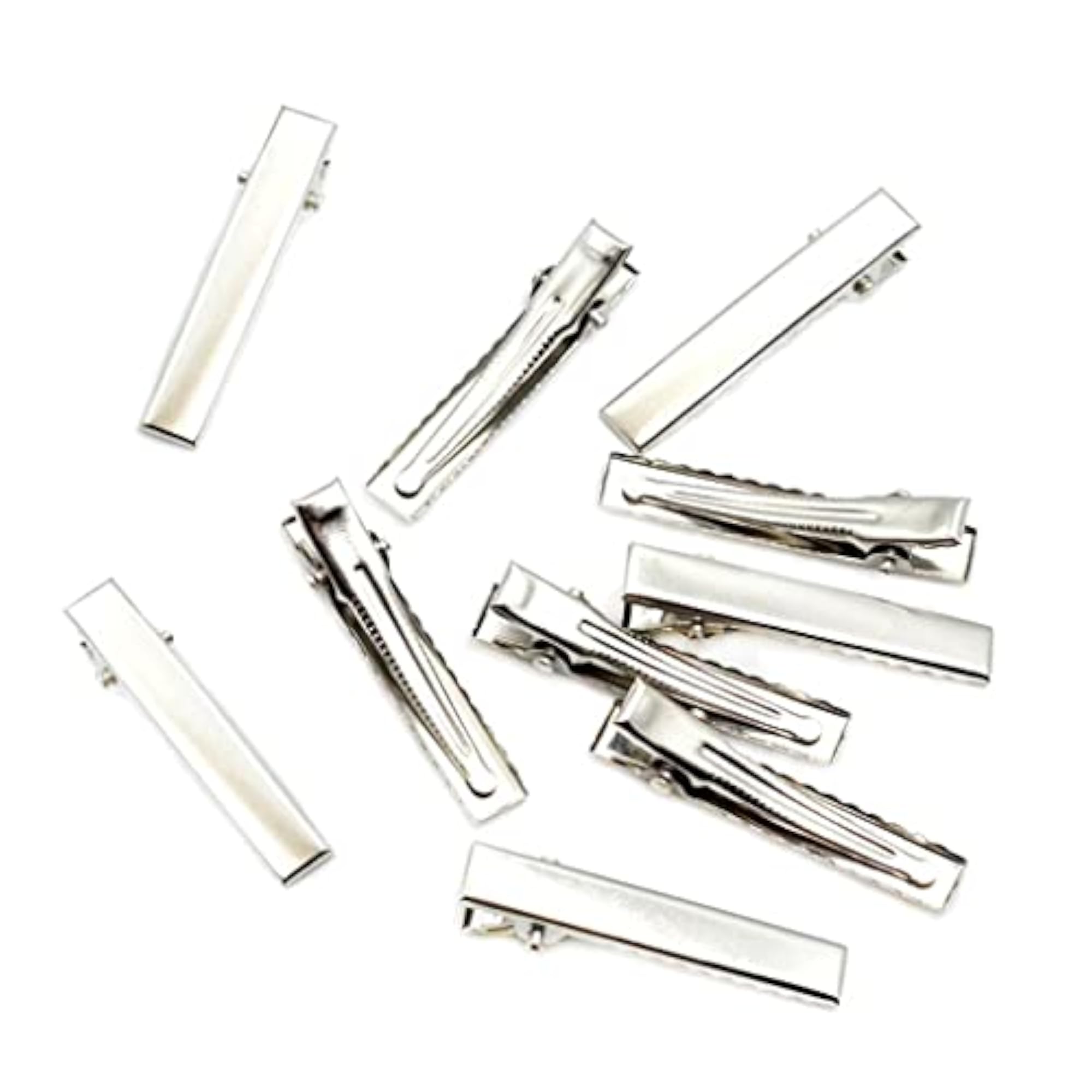 4X10pc Alligator Hair Clip Flat Single Prong Set