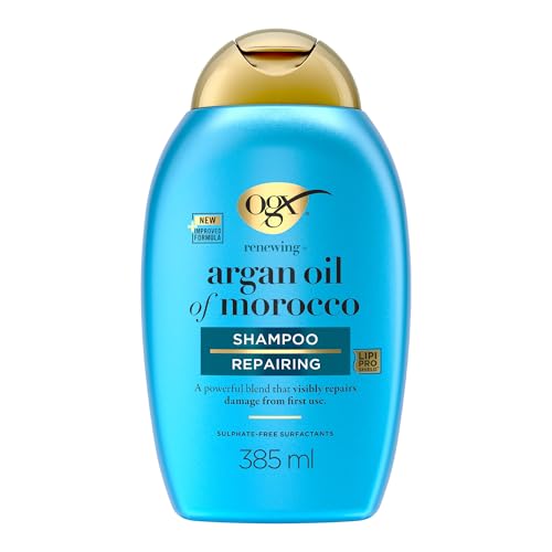 OGX Shampooing Réparateur Huile d'Argan du Maroc, flacon de 385 ml
