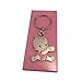 Llavero bebe para bautizo grabado modelo biberon rosa. Pack 10 unidades