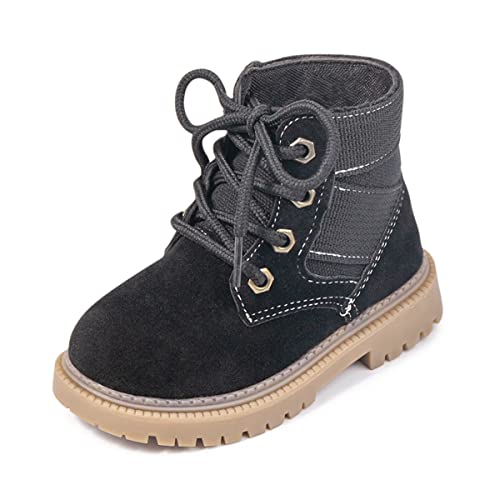 Oamico Toddler Boys Girls Hiking Boots Little Kid Work Boots Outdoor Non Slip Lace Up Winter Snow Ankle Boots