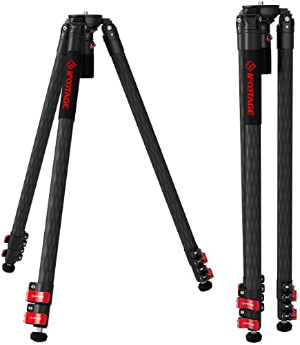 Ifootage Gazelle Tc7 Carbon Camera Tripod, Professional Video Tripod 3 Sections With Quick Release Handle,Compatible With Dslr Camcorder 61" #TOP21
