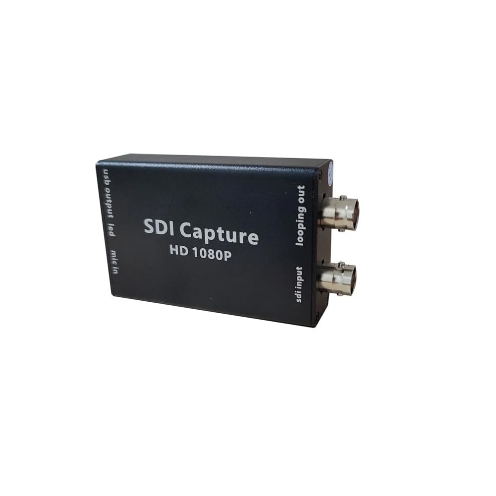SDI - Adattatore di conversione USB SDI convertitore BNC 1080P Uscita audio video HD per monitor TV Camera Supporta UVC/Standard
