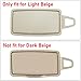 Abodvu Compatible with Mercedes Benz Sun Visor Vanity Mirror Cover,Front Sun Visor Cap Replace for W166 X166 W292 W205 W253 C GLC M Class 2015-2021,1PC Left Makeup Mirror Cap,Light Beige