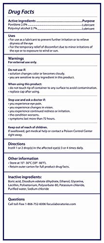 FRESHKOTE Preservative-Free Lubricant Eye Drops - .33 oz (Pack of 2) + 5 Single-Use Vial Pack