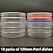 10-Piece Petri Dish, Petri Dish with lid, Diameter 120 mm x Depth 14 mm Plastic Petri Dish, Suitable for School Experimental Projects, Theme Party Activities, etc. High Transparent Petri Dish