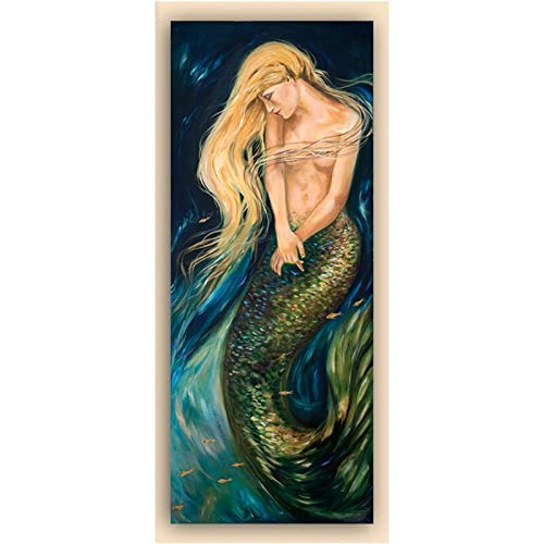 Broderie diamant 5D et peinture diamant numéro adulte sirène géante 80x160cm