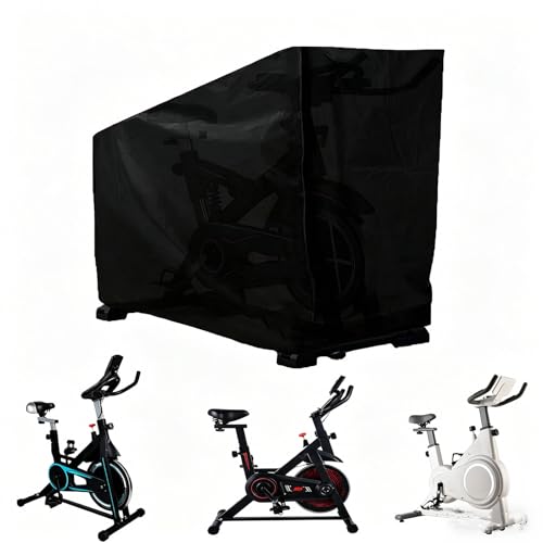 Exercise Bike Cover Waterproof Electric Bike Bover Dustproof Fitness Bicycle Cover for Indoor & Outdoor Storage-48L x 23W x 56H
