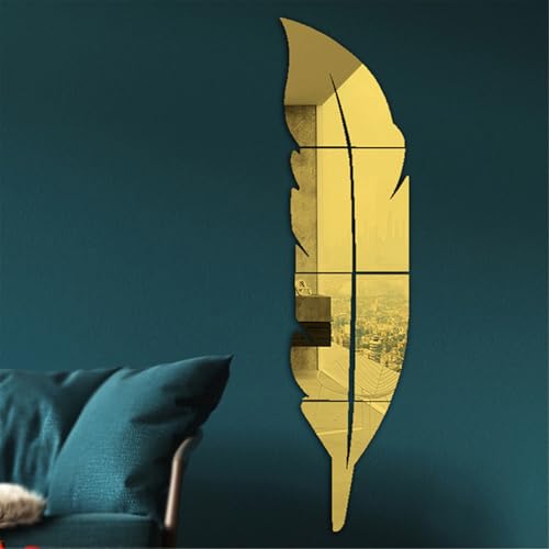 Vinilo decorativo acrílico dorado con efecto espejo grande miniatura 6