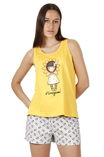 GORJUSS Santoro Pijama Tirantes Honeycomb para Mujer