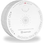 Heiman Carbon Monoxide Detector, Nano-Sized Portable CO Detector 10-Year Battery Powered, CSA 6.19-17 Certified, Figaro Sensor/Test Button/85dB, Mini Design CO Alarm for Home Bedroom Travel RV Camping