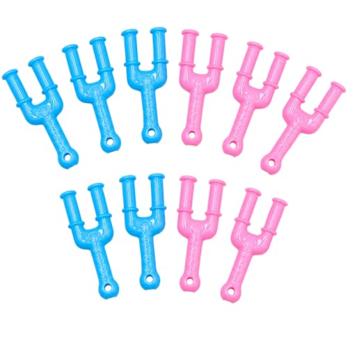 Njiwkiw 10Pcs Rubber Band Bracelet Hook Tool with Y-Shaped Mini Weaving Bands Professional Plastic Slingshot Hook for DIY Jewelry Making Crafting Rubber Band Bracelets and Necklaces