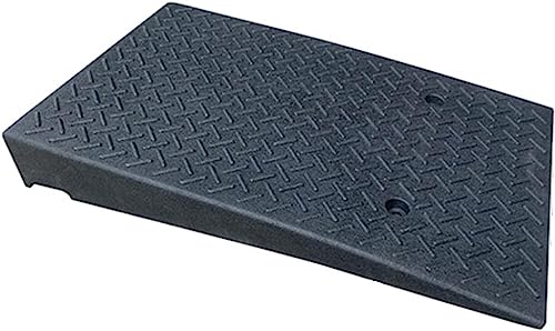 Loading Ramps, Curb Ramp Loading Ramps 19x31.5x5 in Rubber Threshold Ramp, Portable Threshold Ramps, Rubber Curb Ramp Heavy Duty for Sidewalk, 3306 Lbs Lo