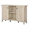 Bush Furniture Salinas Accent Storage Cabinet with Doors, Antique White