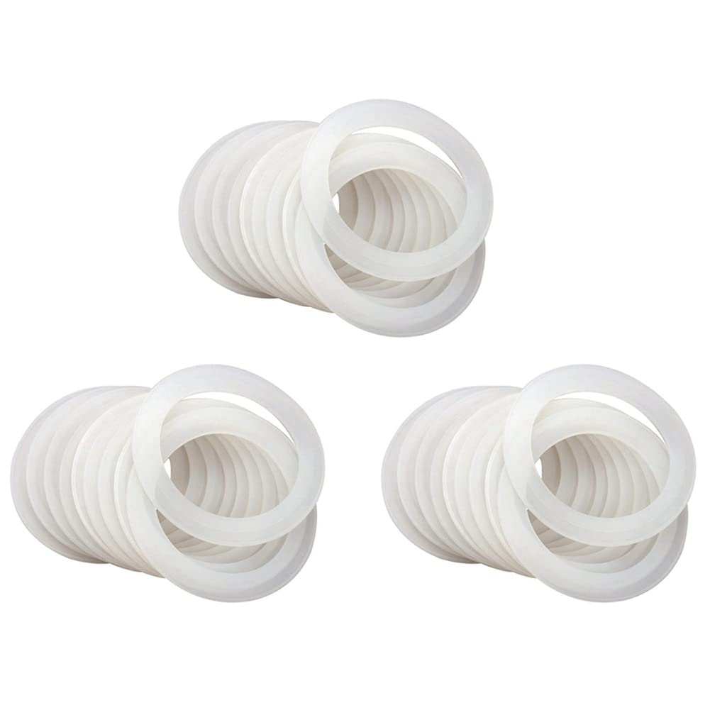 Hndhbfgrt Silicone Sealing Rings Gasket for Leak Proof Jar Lids (72 Pack, Regular Mouth)