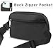 Janhavi Black Fanny Pack, Monogram Gifts for Women, Fashion Crossbody Belt Bag, Birthday Gift, Trendy Everywhere Belt Bag for Travelling Hiking-Black E