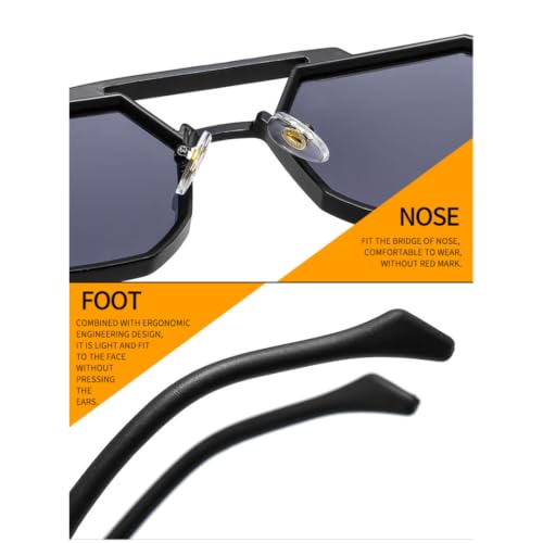 Lunettes de soleil rétro métal punk pour exprimer votre liberté et mode