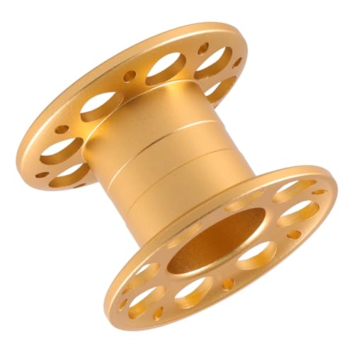 Carrete de buceo de aluminio dorado ergonómico D56x40 para exploración técnica de pecios