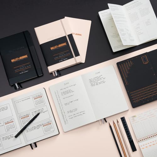 LEUCHTTURM1917 363572 Bullet Journal Edition 2, Medium (A5), Hardcover, 206 Numbered Pages, Black, Dotted with 120g/sqm Paper - Image 2