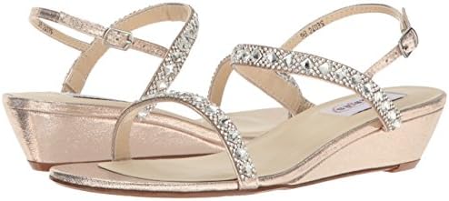 Dyeables, Inc Womens Jasmine Wedge Sandal, Champagne, 6 M US | Image 6