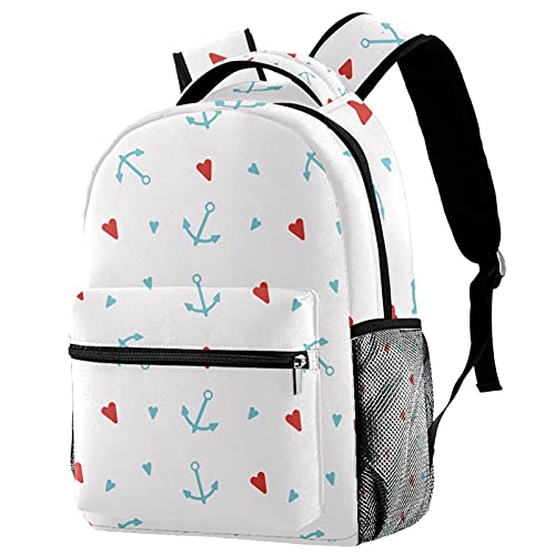 Sac à dos vert au motif ancre marine, l'esprit d'évasion